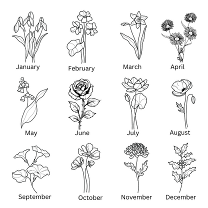 birth flower - Gifts For Family Online