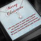 Personalized Christmas Gift For Women - Necklace & Message Card