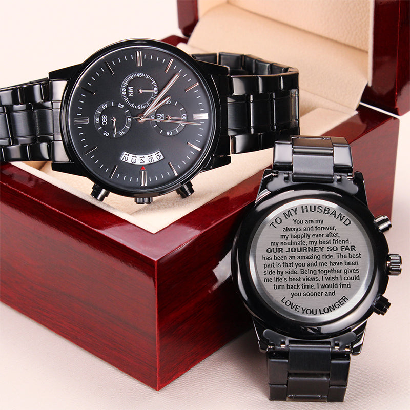 Husband Engraved Watch Personalized Gift