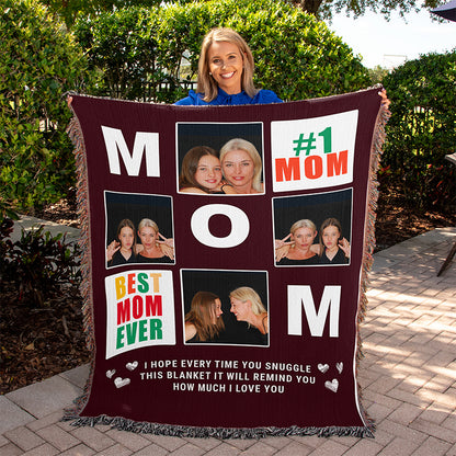 personalized mom blanket - Gifts For Family Online