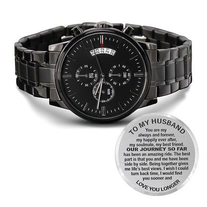 Husband Engraved Watch Personalized Gift