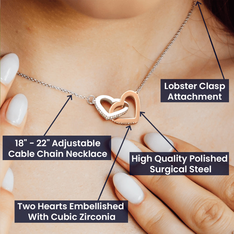 interlocking hearts necklaces - Gifts For Family Online