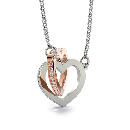 Interlocking Hearts Necklaces Zirconia - Gifts For Family Online