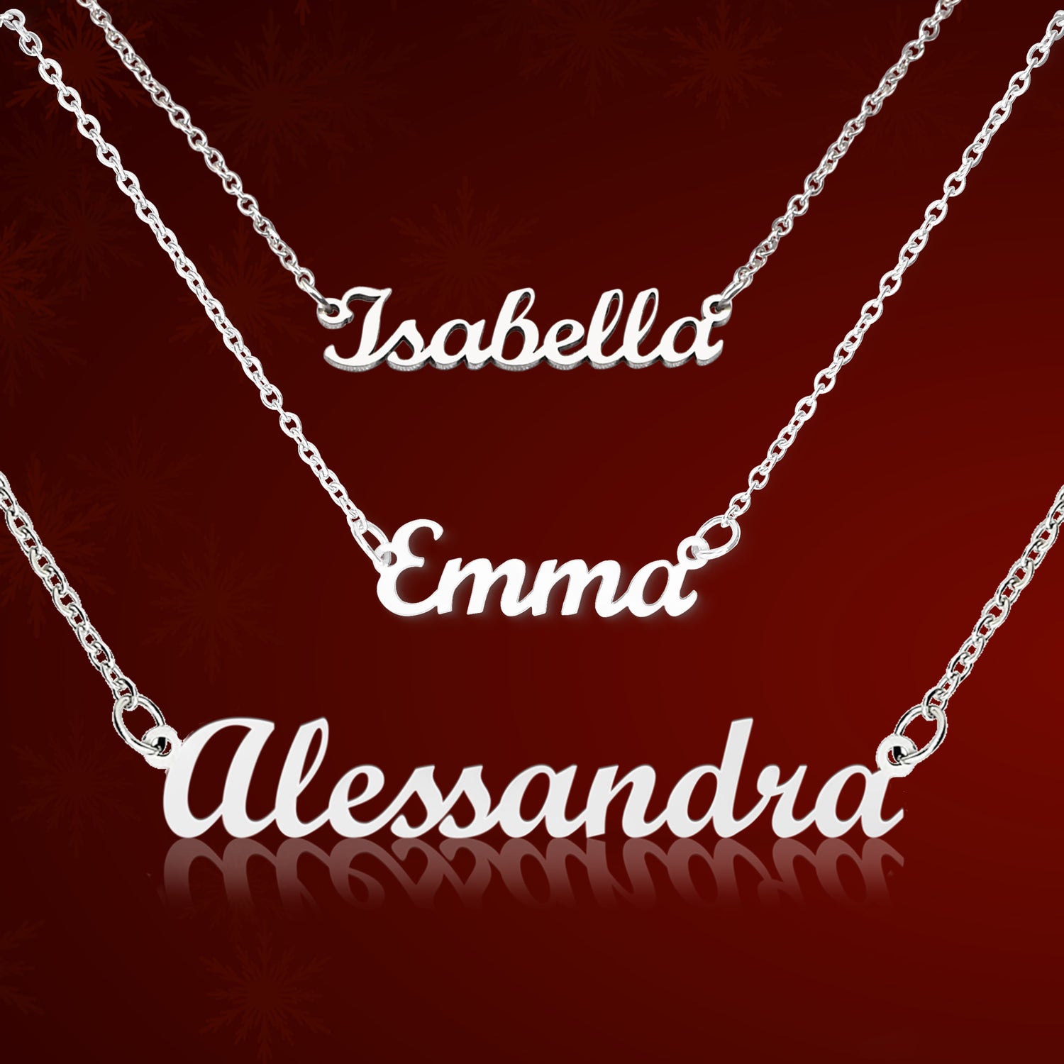 cursive name necklace - Gifts For Family Online