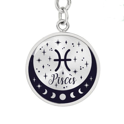 pisces zodiac keychain - Gifts For Family Online