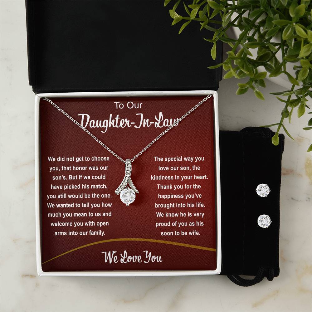 Daughter In Law Jewelry Set Gift & Message Card