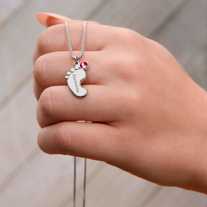 baby feet pendant necklace - Gifts For Family Online