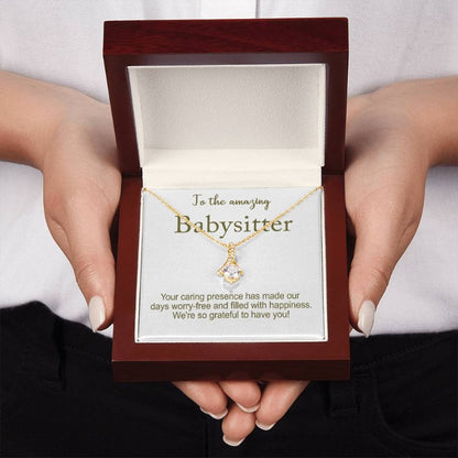 babysitter message card necklace - Gifts For Family Online