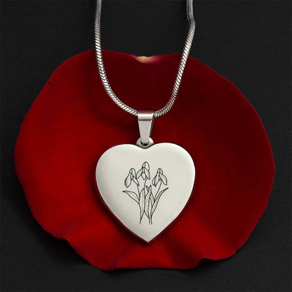 custom engraved heart necklace - Gifts For Family Online