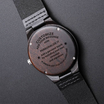 engraved wooden watches - Gifts For Family Online