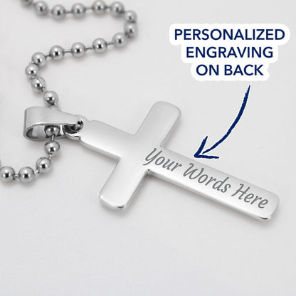 engraved cross necklace - Gifts For Family Online