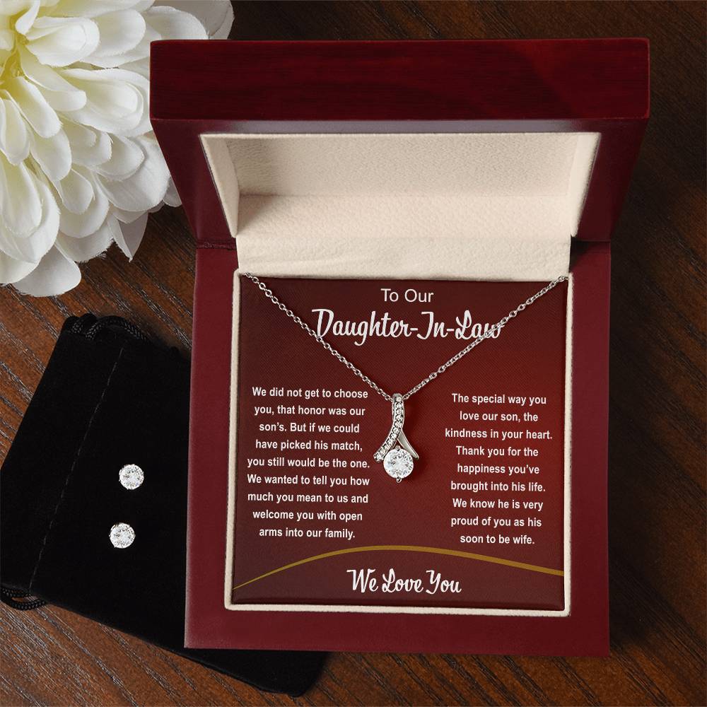 Daughter In Law Jewelry Set Gift & Message Card