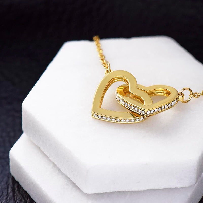 gold interlocking hearts - Gifts For Family Online