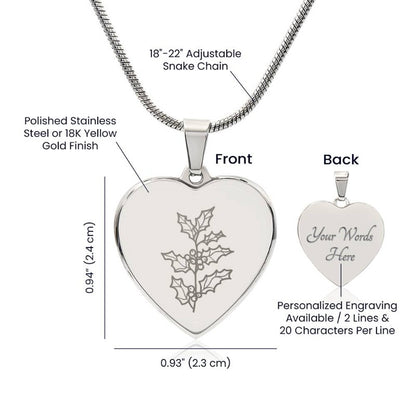 personalised heart necklace - Gifts For Family Online