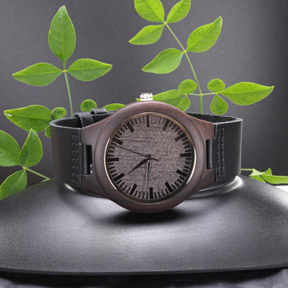 wooden watches engraved - Gifts For Family Online