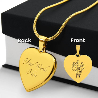 personalized gold heart jewelry - Gifts For Family Online