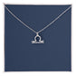 silver libra necklace - Gifts For Family Online