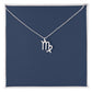 silver virgo necklace - Gifts For Family Online