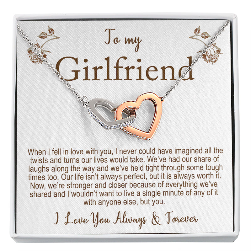 To My Girlfriend I Love You And I Always Will Inseparable Necklace -  Express Your Love Gifts