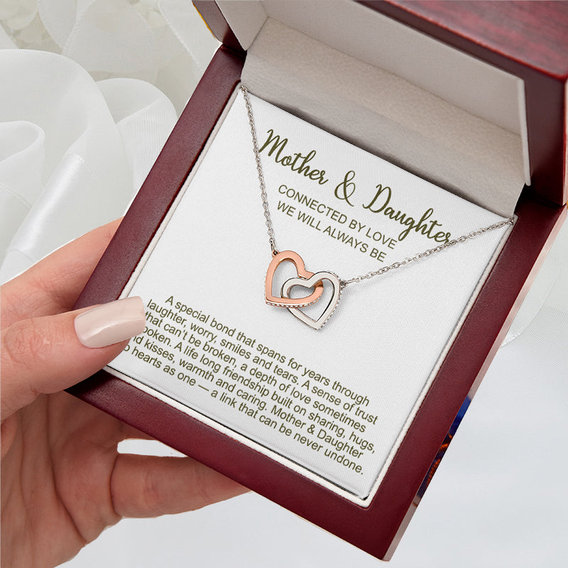 Mom Gift from Daughter Gifts for Mom from Son Mom Christmas Gift for Mom Gifts for Mom from Daughter - Necklace+CZ Diamond Just Poem-No Closing