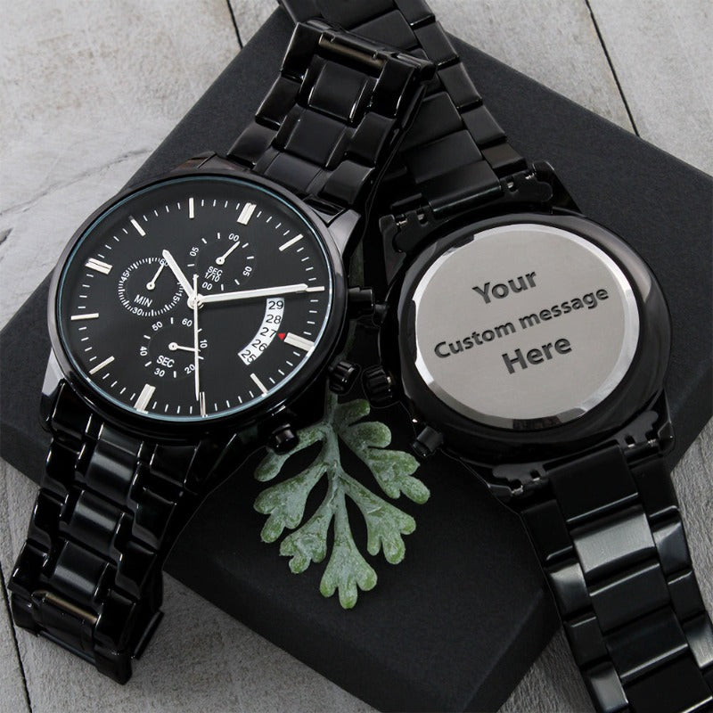 Amazon.com: LuxSweet Customize Wrist Watches Made Your Own Photo Text Black  Strap Watches Personalized Gifts for Men Women Family Boyfriend Girlfriend  : Clothing, Shoes & Jewelry