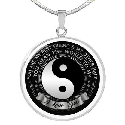 Yin Yang Message Necklace - Gifts For Family Online