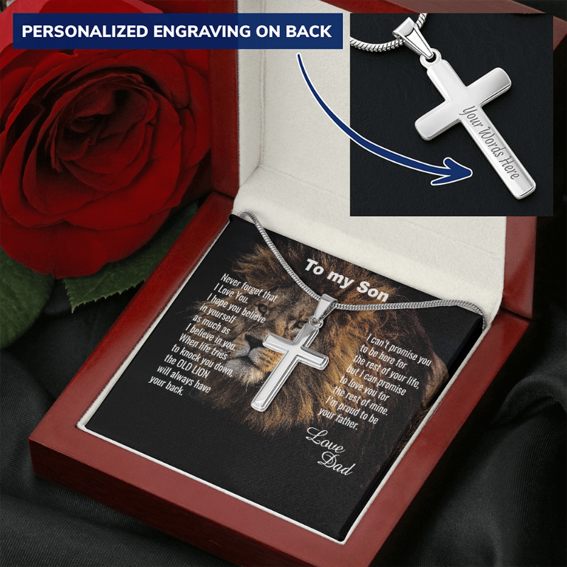 Christian Gifts for Men Dad Christmas Gift Father's Day Religious Cross  From Daughter Son GDC01 
