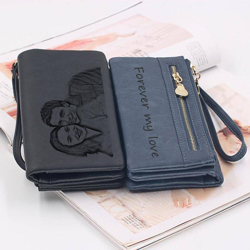 Hand Painted Personalized Leather Wallet for Women Original -  in 2023