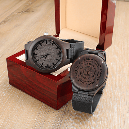 wooden watches engraved - Gifts For Family Online